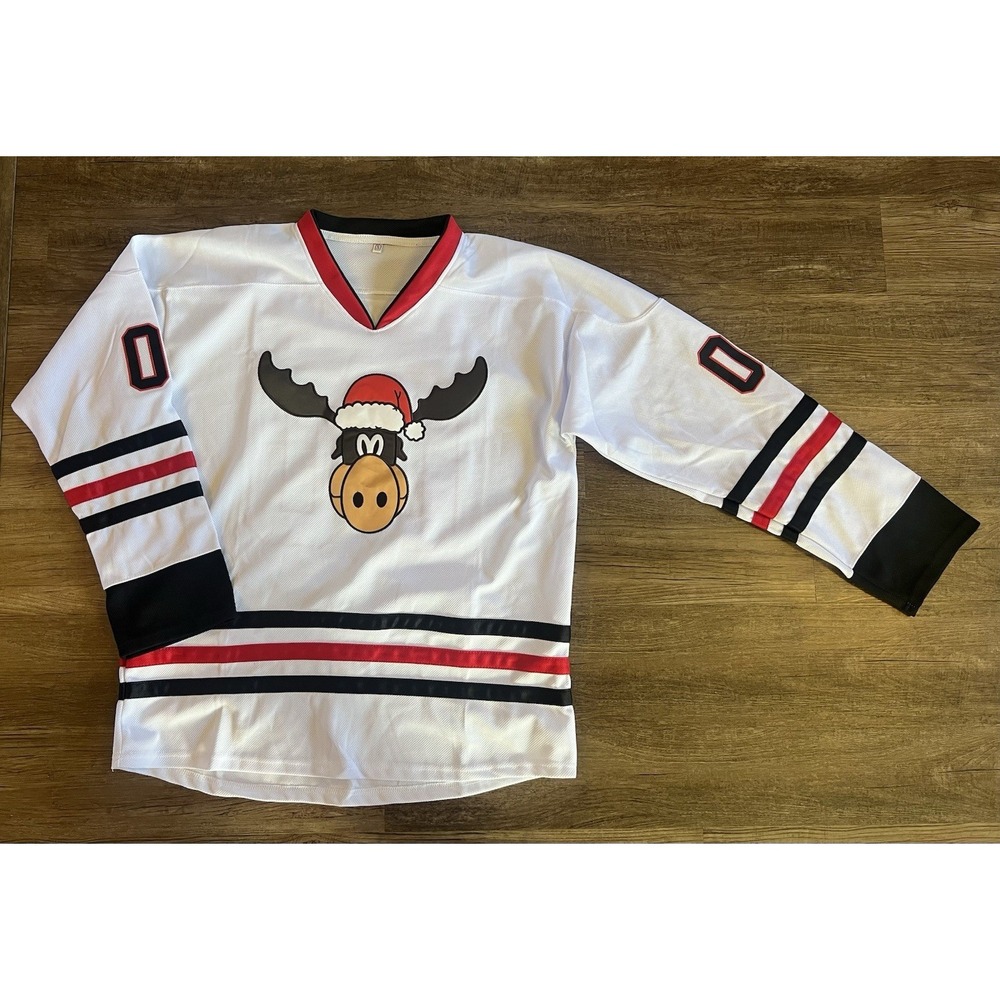 Christmas Vacation Griswold Hockey Jersey Moose Wally World XL Stitched‎ E7 EUC